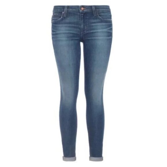 Anthropologie Joe's Jeans Women's Skinny Jeans Icon Ankle Denim Rolled Cuff Hem - Picture 2 of 14